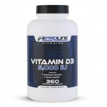 Vitamina D3 5.000 360 Veg Capsulas PLV Proline Vitamins