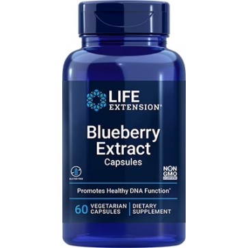 Blueberry Extract cápsulas, 60 cápsulas vegetarianas Life Extension 