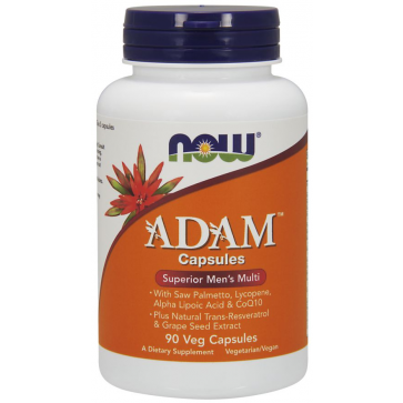 ADAM Men s Multiple Vitamin multivitaminico para homens Veg 90 Capsules Now Foods