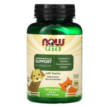 Pets, Cardiovascular Support for Dogs/Cats, 4.5 oz (127 g) Now foods