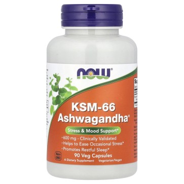 KSM-66 Ashwagandha, 600 mg, 90 Veg Capsules