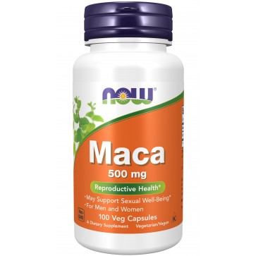 Maca 500mg 100 veg caps NOW Foods