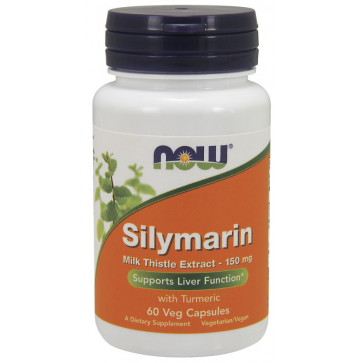 Silymarin Milk Thistle Extract 150 mg 60 Veg Capsules NOW Foods