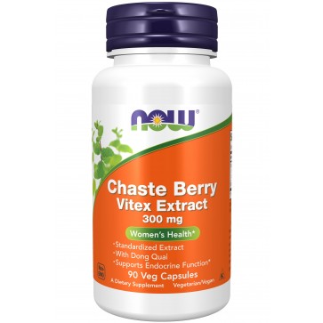 Chaste Berry Vitex Extract 300 mg 90 Veg Capsules NOW Foods