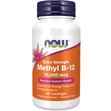 Methyl B-12, Extra Strength , 10,000 mcg, 60 Chewables/Lozenges Now foods
