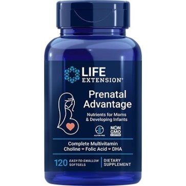 Prenatal Advantage, 120 easy-to-swallow Softgels Life Extension