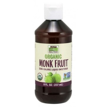 Monk Fruit Organic adoçante 237 ml NOW Foods