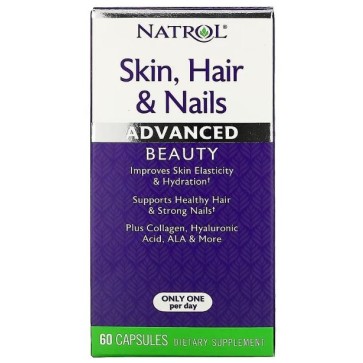 Skin Hair Nails Advanced  Beauty, Capsules, 60ct Natrol