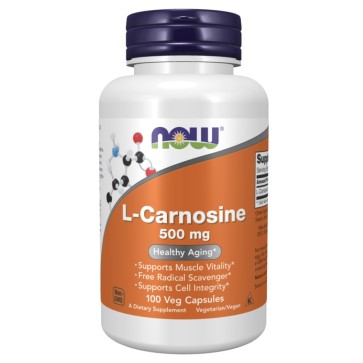 L-Carnosine 500 mg 100 Veg Capsules Now 