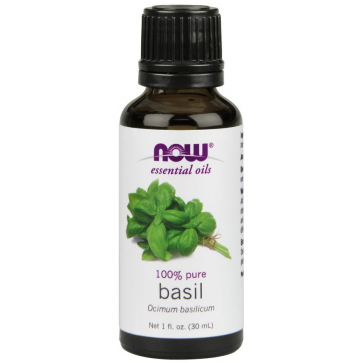 Óleo essencial de Basil Manjericão 1oz 30ml NOW Foods