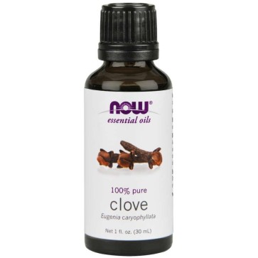 Óleo essencial de cravo da índia Clove 1oz 30ml NOW Foods