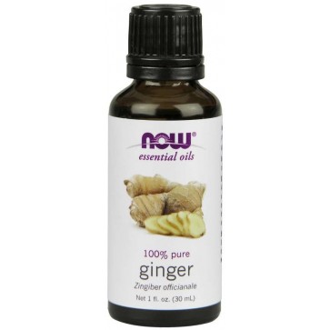 Óleo essencial de gengibre Ginger 1oz 30ml NOW Foods