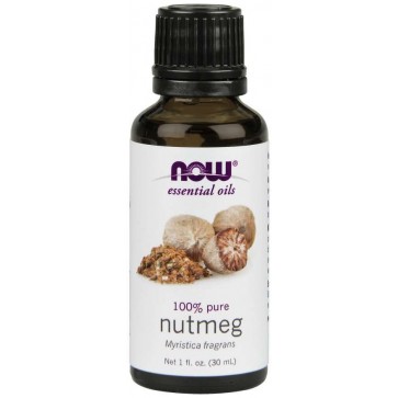 Óleo essencial de noz moscada Nutmeg 1oz 30ml NOW Foods