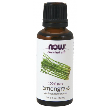 Óleo essencial de capim limão Lemongrass 1oz 30ml NOW Foods