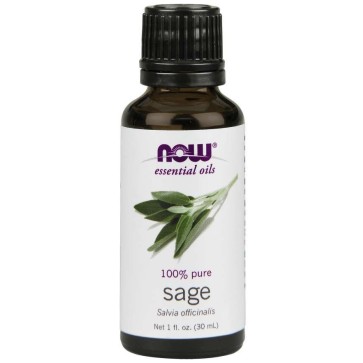 Óleo essencial de salvia Sage 1oz 30ml NOW Foods