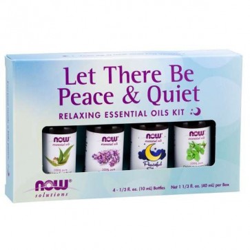Kit de Óleos Essenciais Let There Be Peace & Quiet Oil Kit 40 ml NOW Foods 