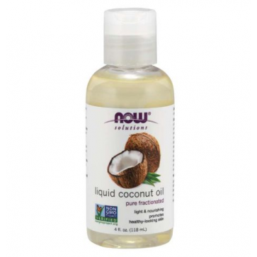 Óleo de coco liquido coconut oil 4oz NOW vencimento:09/2022
