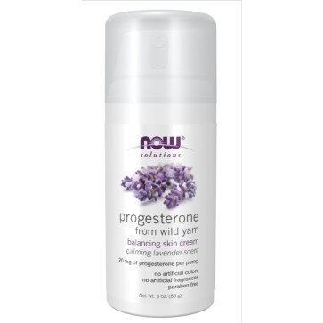 Progesterona de Wild Yam com Lavender Balancing Skin Cream Now 