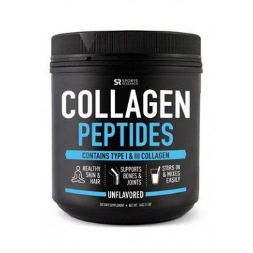 Colageno Peptides Hydrolyzed type I e III (16oz)  454g SPORTS Research