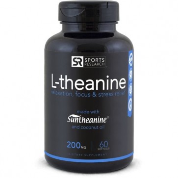 L Theanine Suntheanine 200mg 60 softgel SPORTS Research