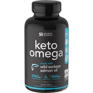 Keto Omega 3 120 softgels SPORTS Research 