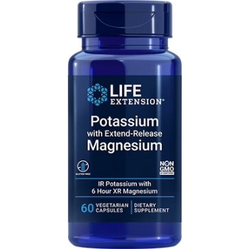 Potassium with Extend-Release Magnesium, 60 Vcaps Life Extension