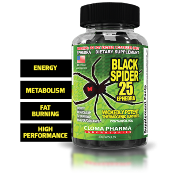  Black Spider termogênico 100 Caps - Cloma Pharma