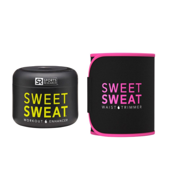 Sweet Sweat Jar 3.5 Oz + Waist Trimmer-Pink-M-Original
