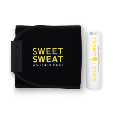 Sweet Sweat Stick 6.4 Oz + Waist Trimmer-Coconut-Yellow-L