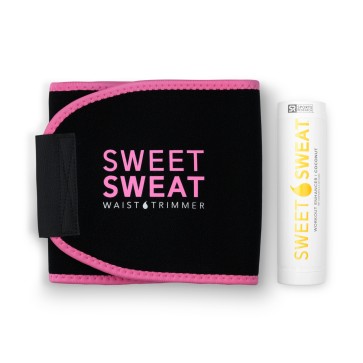 Sweet Sweat Stick 6.4 Oz + Waist Trimmer-Coconut-Pink-L