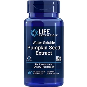 Water-Soluble Pumpkin Seed Extract, 60 Vcaps Life Extension 