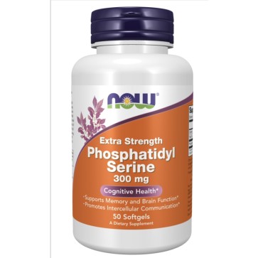 Phosphatidyl Serine 300 mg, Extra Strength 50 softgel Now 