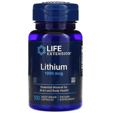 Lithium 1000mcg 100 vcaps LIFE Extension