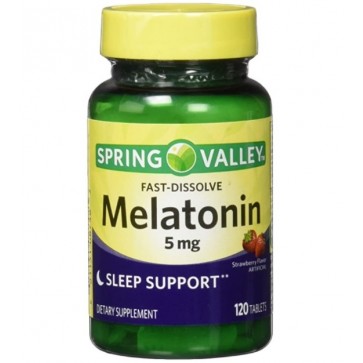 Melatonina 5mg FD 120 tablets morango Spring Valley