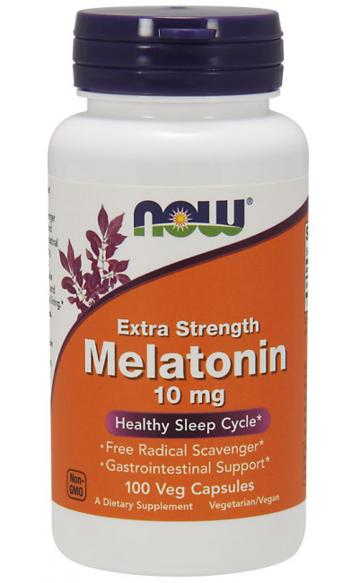 Melatonina 10mg 100 Veg Caps Now Foods