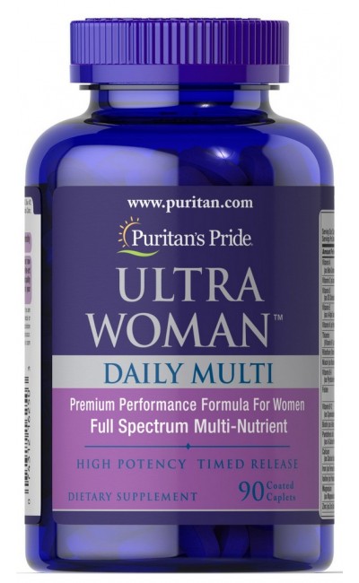 Ultra Woman Daily Multi 90 Caplets Puritans Pride