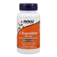L Carnitine Carnitina 250mg 60 vegcaps NOW Foods