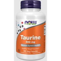 Taurine taurina 500mg 100 capsules NOW Foods