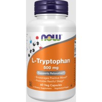 L Tryptophan triptofano 500 mg 60 Veg Capsules NOW Foods