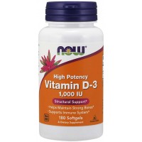 Vitamina D3 1000 IU 180 Softgels NOW Foods