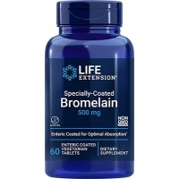 Specially-Coated Bromelain, 500 mg, 60 enteric-coated Vcomp Life Extension