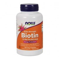 Biotin 10000 mcg 120 Vegcaps NOW Foods