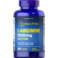 L arginine Arginina 1000mg 100caps PURITANS Pride