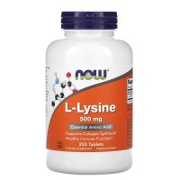 L-Lysine, 500 mg, 250 Tablets Now foods