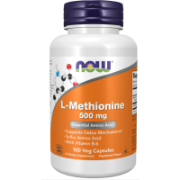 L-Methionine, 500 mg, 100 Capsules Now foods