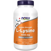 L Lysine Double Strength 1000 mg 250 Tablets NOW Foods