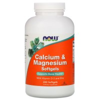 Calcium  Magnesium, 240 Softgels Now foods