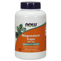 Magnesio Magnesium Caps 400 mg 180 veg Capsules NOW Foods