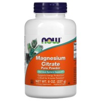 Magnesium Citrate Pure Powder, 8 oz (227 g) Now