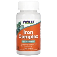 Iron Complex, 100 Tablets Now